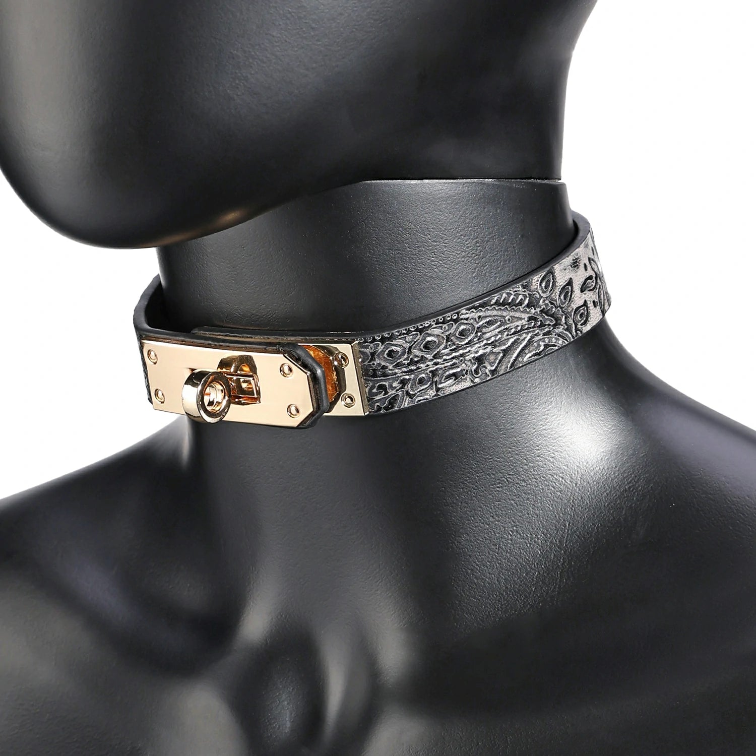 Cinnabar-Heat Reactive Embossed Leather