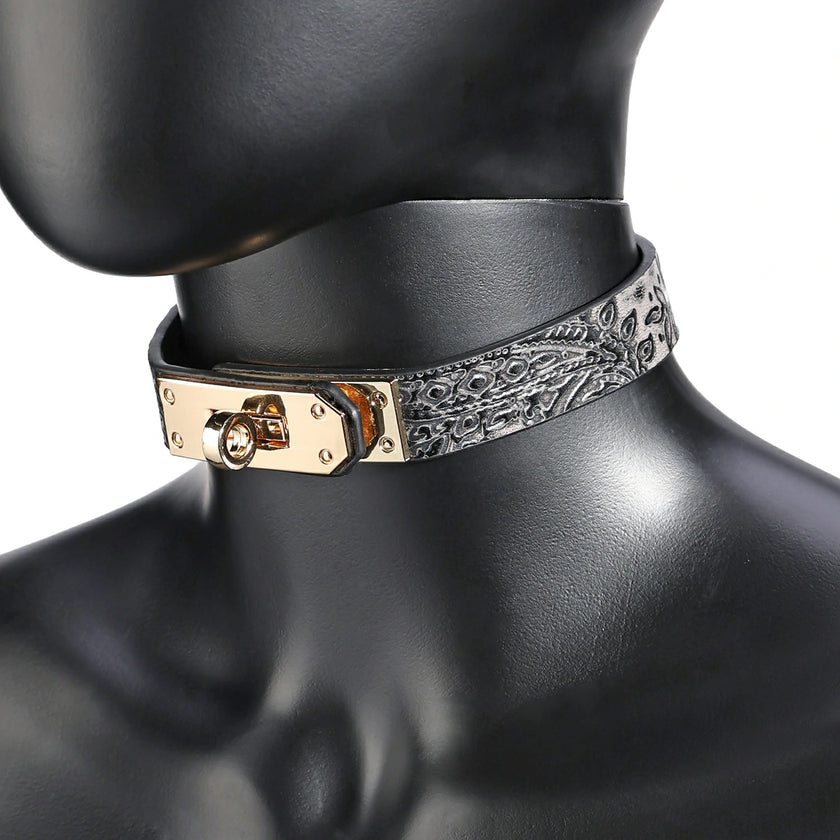 Cinnabar-Heat Reactive Embossed Leather