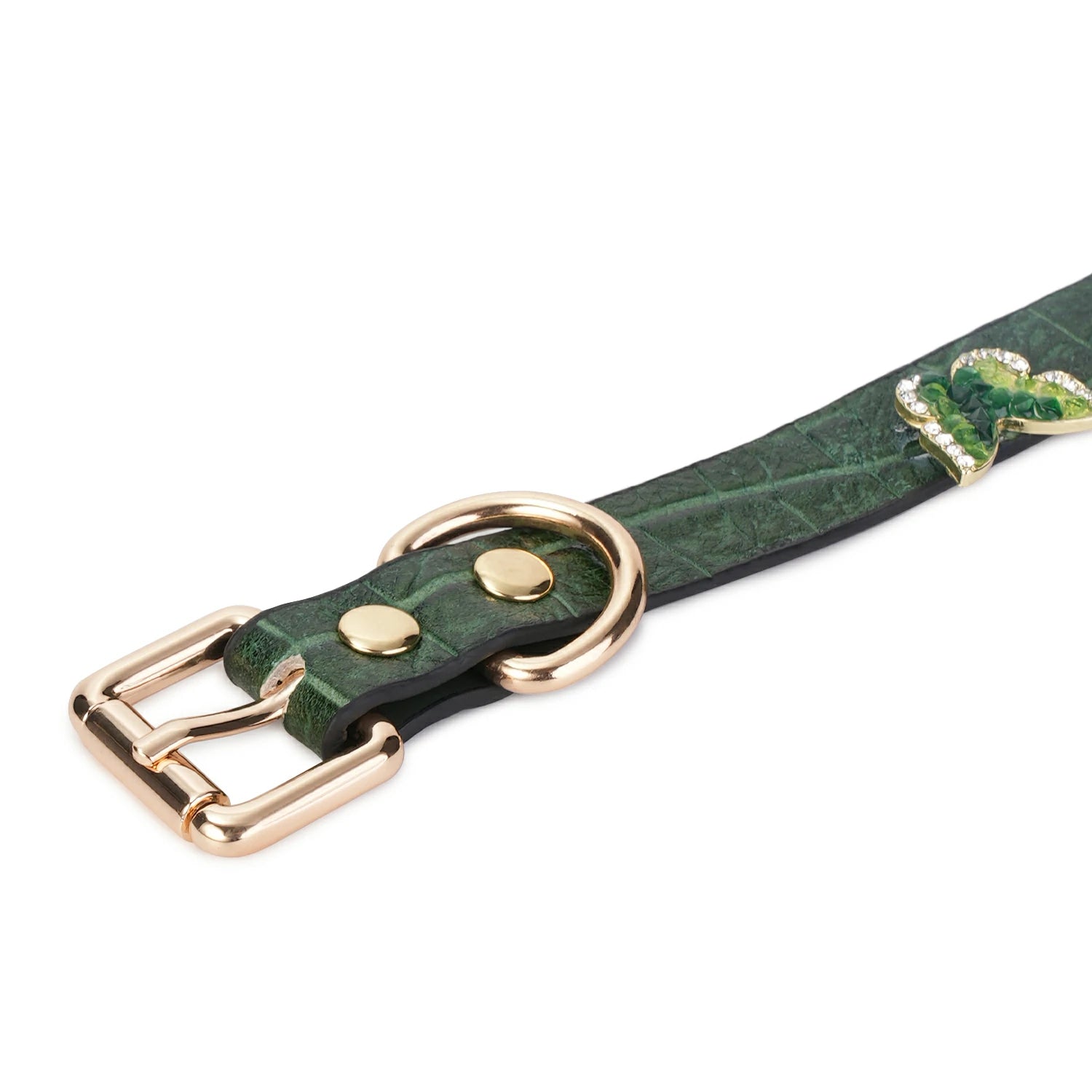 Delicate-Cantaloupe Pattern Embossed Leather Cuffs