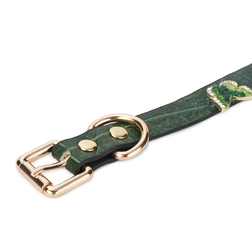Delicate-Cantaloupe Pattern Embossed Leather Cuffs