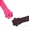 QIYE_Leather_Eye_Clamp_Rhythm_Paddle_Heat_Reactive: Handmade BDSM glasses clip. Serves as wearable necklace, crafted with heat - reactive, color - changing leather. Displays temperature - induced color shift and embossed patterns, blending artisanal kink - play design.