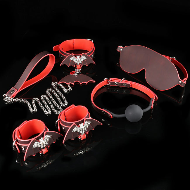 「Midnight Wings」Handmade Color-changing Leather Goth Full Set