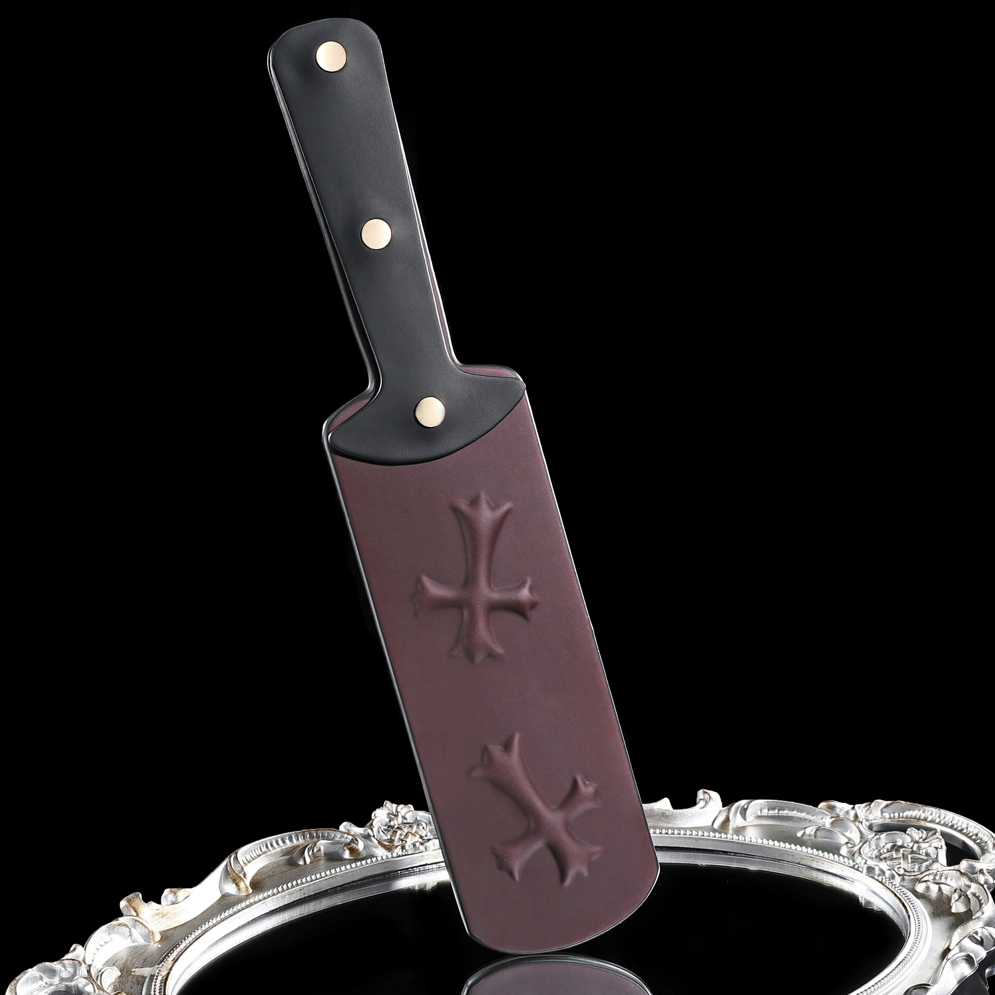 「Holy Seal」Handmade Color-changing Leather Spanking Paddle