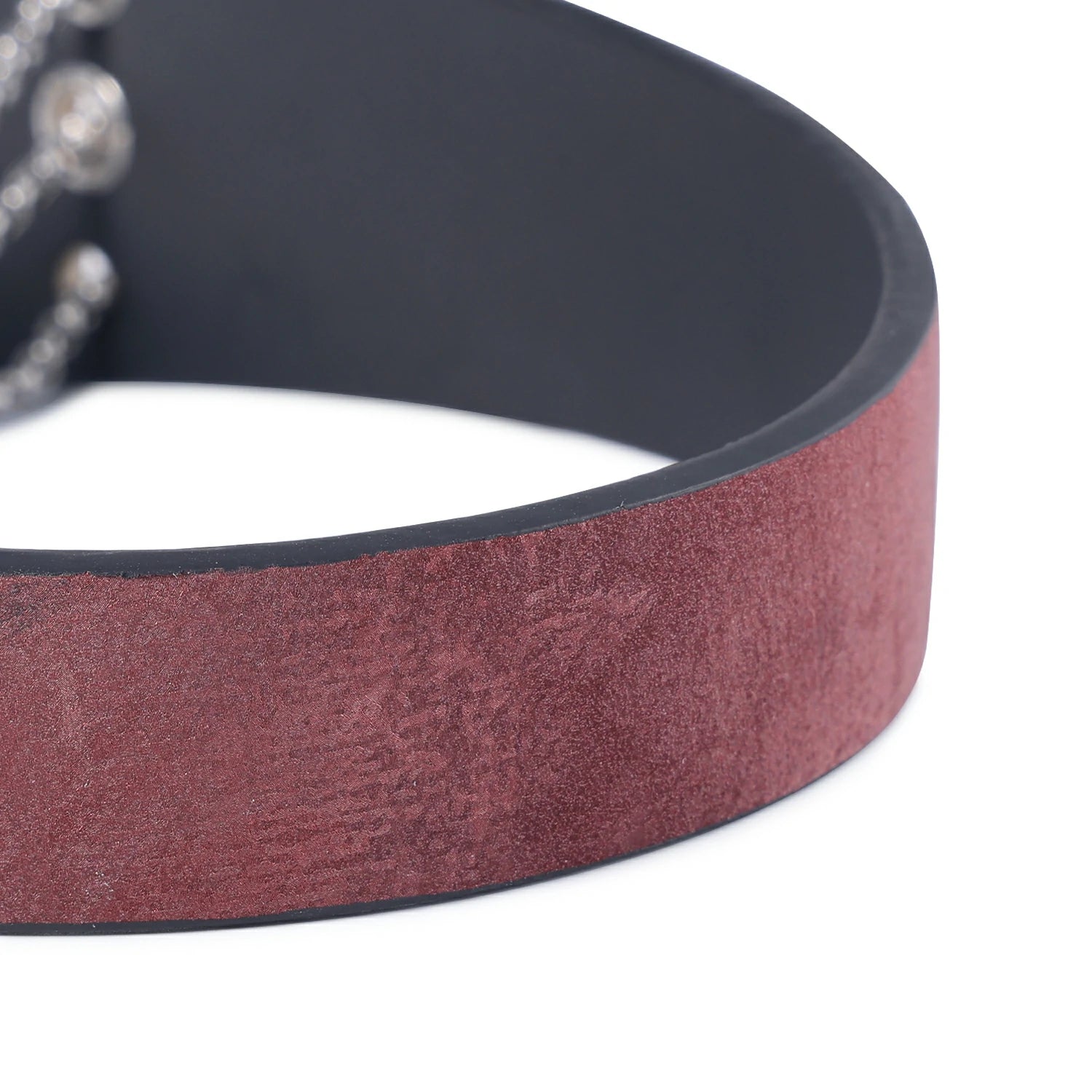 「Roxey」Handmade Leather Choker With Butterfly