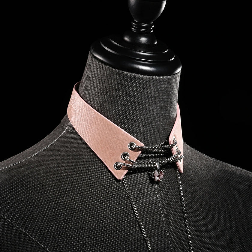 「Roxey」Handmade Leather Choker With Butterfly