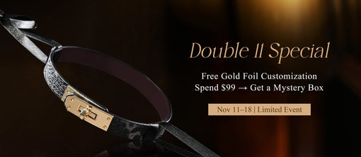 QIYE Leathers Double 11 Sale — Leather Paddles, BDSM Gags, Spiked Collars & Exclusive Rewards