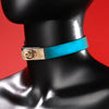 Glimmer-Heat Reactive Leather Choker