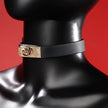 Glimmer-Heat Reactive Leather Choker