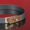 Glimmer-Heat Reactive Leather Choker