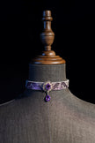 「Tear Of Ames」Handmade Embossed Leather Choker
