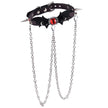 「Evil Eyes」Handmade Color-changing Leather Choker