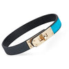 Glimmer-Heat Reactive Leather Choker