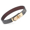 Cinnabar-Heat Reactive Embossed Leather