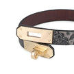 Cinnabar-Heat Reactive Embossed Leather