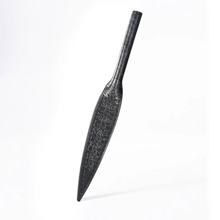 Whillow-Embossed Leather Spanking Paddle