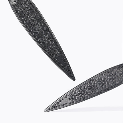 Whillow-Embossed Leather Spanking Paddle