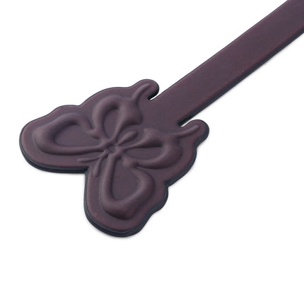 「Butterfly Shoot」Leather Color Changing Spanking Paddle Handmade: Handmade BDSM butterfly paddle with heat - reactive, color - changing leather. Features a bold embossed butterfly silhouette, blending artisanal design for kink play.