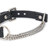 Ripples-Leather Choker In Glossy Black
