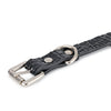 Ripples-Leather Choker In Glossy Black