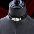 「Crocodile Tears」Handmade Embossed Leather Choker