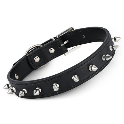 Dangerluvs-Punk Spike Leather Choker