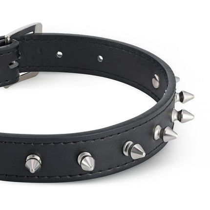 Dangerluvs-Punk Spike Leather Choker