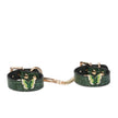 Delicate-Cantaloupe Pattern Embossed Leather Cuffs