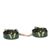 Delicate-Cantaloupe Pattern Embossed Leather Cuffs