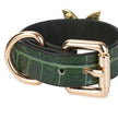 Delicate-Cantaloupe Pattern Embossed Leather Cuffs