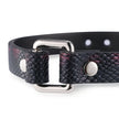 Enola-Serpentine Embossed Leather Choker