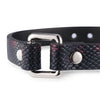 Enola-Serpentine Embossed Leather Choker