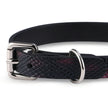 Enola-Serpentine Embossed Leather Choker
