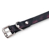 Enola-Serpentine Embossed Leather Choker