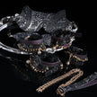 「Shokra」Handmade Color-changing Embossed Leather BDSM Full Set