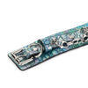 Green Firefly-Embossed Leather Bracelet With Bells