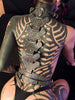 「Lagyeta」Handmade Embossed Leather Bondage Harness