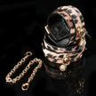 「Golden Spot」 Handmade Leopard-print Leather Cuffs