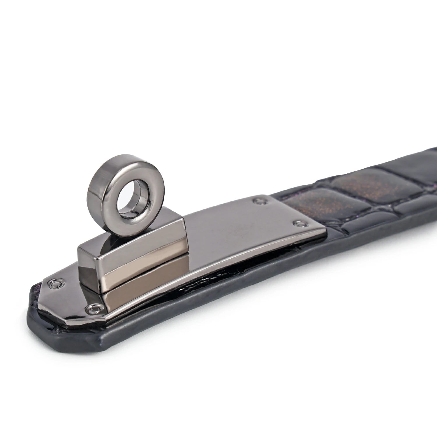 「Kelly」Handmade Embossed Leather Choker