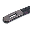 Kelly-Embossed Leather In Jet Black With Violet Shimmer