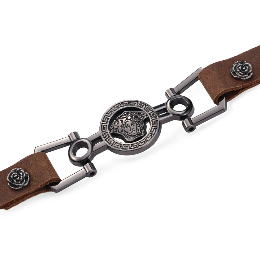「Knight」Handmade Top Grain Leather Choker