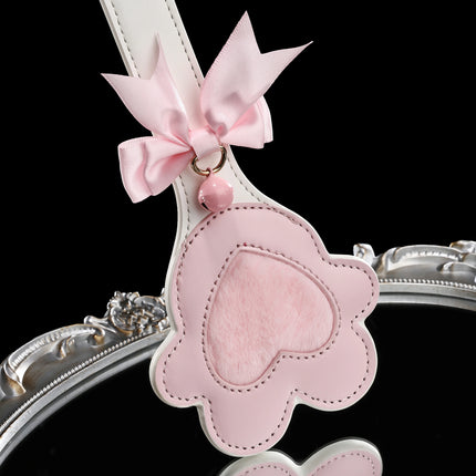「Magic Girl」Handmade Leather Fluffy Spanking Paddle