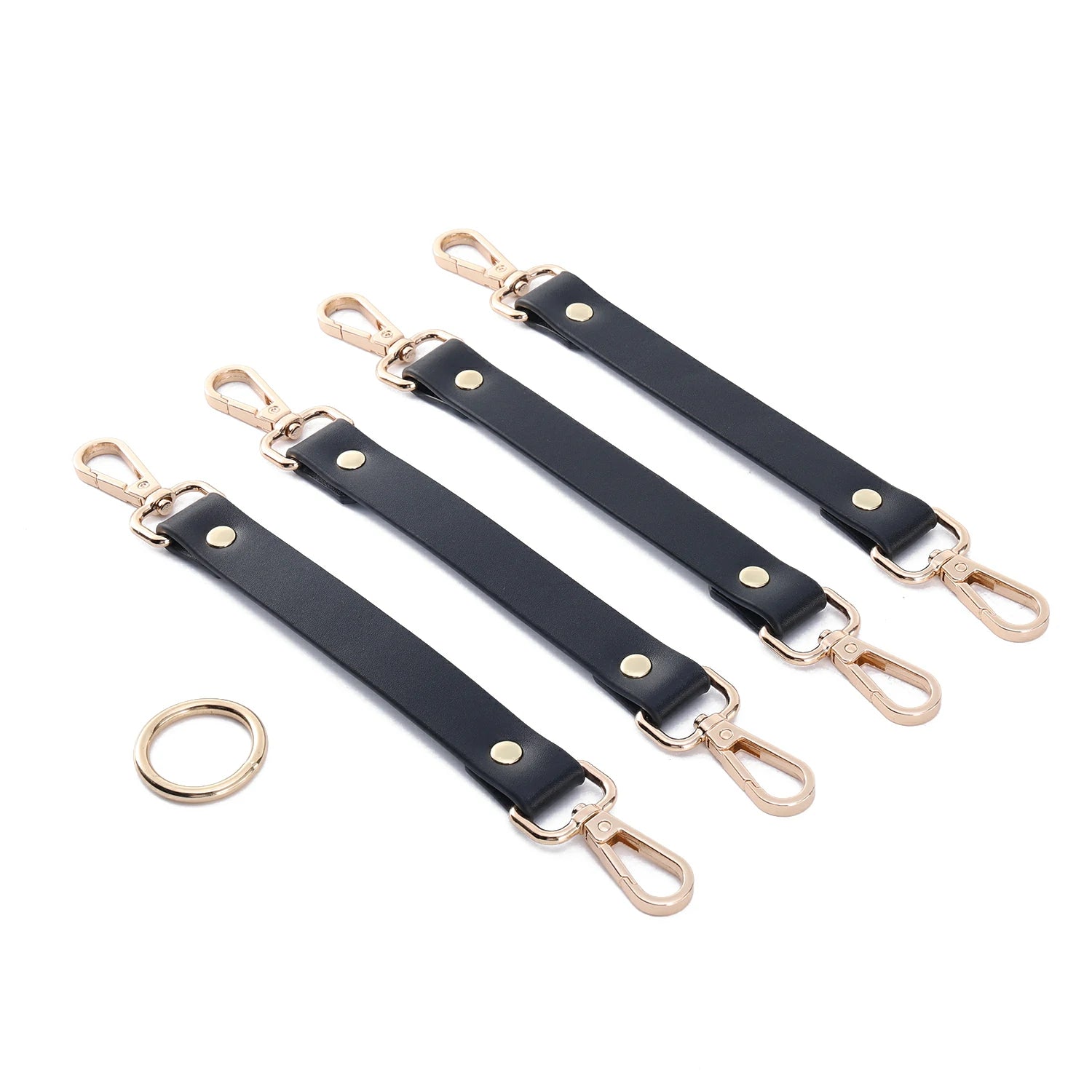 「Nighdess」Handmade BDSM Leather Thigh Harness & Cuffs Set