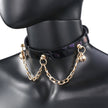 「Oriole」Handmade Embossed Leather Choker