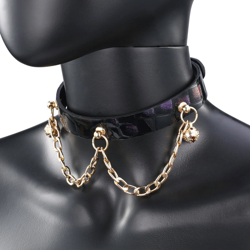 QIYE Oriole Handmade Aligator Embossed Leather Fashion