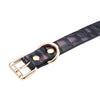 「Oriole」Handmade Embossed Leather Choker
