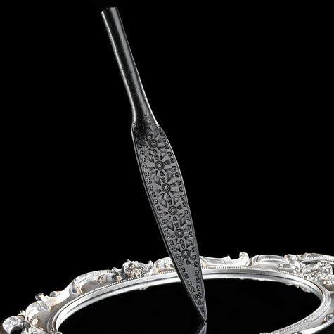 「Whillow」Handmade Embossed Leather Spanking Paddle