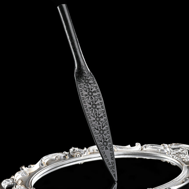 「Whillow」Handmade Embossed Leather Spanking Paddle