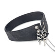Roxey-Leather Choker With Butterfly