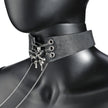 Roxey-Leather Choker With Butterfly