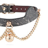 Shokra-Heat Reactive Leather Choker With Bell